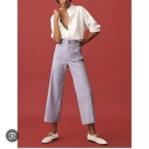 Maeve The Collette Cropped Lavender Pants
